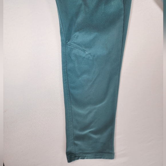 Patagonia Women's Size16 Teal Green Outdoor Chino Pants Stretch Hiking Climbing - Picture 6 of 12